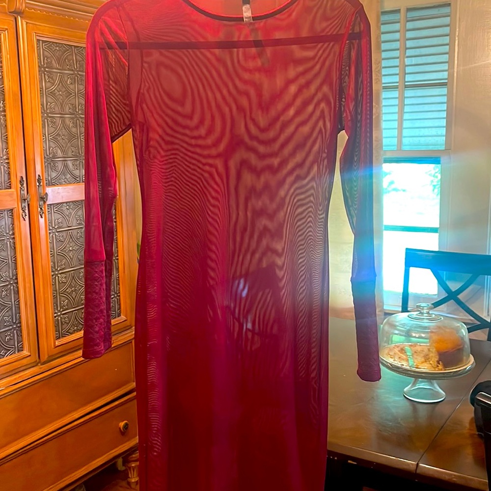 Gently used,tight fitting Bergeny sexy little number.Large